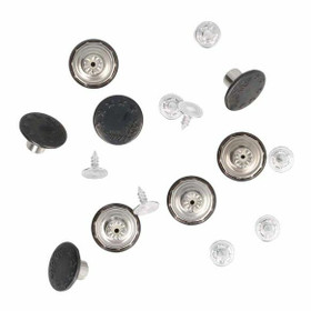 Milward: Farkkunappi 16mm 8kpl, antiikkimusta