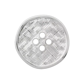 Prym: Ristikko metallinappi 20mm, hopea