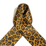 Laukkuhihna 40mm, leopardi, ruskea - musta