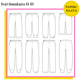Unelmallinen, kaavapaketti: Iivari housukaava 44-64