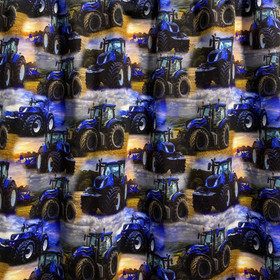 Digitrikoo: New Holland -traktori, beige - musta - sininen