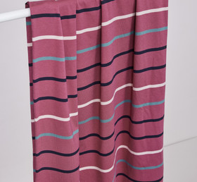 meetMILK: Stripes, tenceltrikoo, murrettu fuksia - sininen - vihreä - luonnonvalkoinen