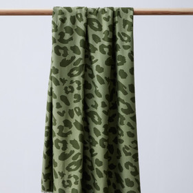 mind the MAKER: Leopard, green olive, kudottu viskoosi