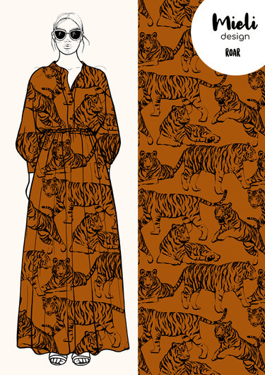 Mieli Design: ROAR cognac, kudottu viskoosi