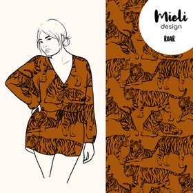 Mieli Design: ROAR cognac, kudottu viskoosi