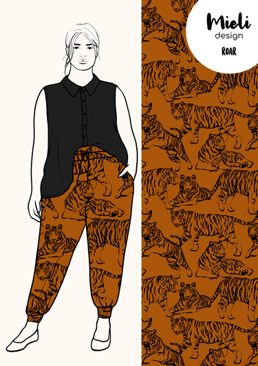 Mieli Design: ROAR cognac, kudottu viskoosi
