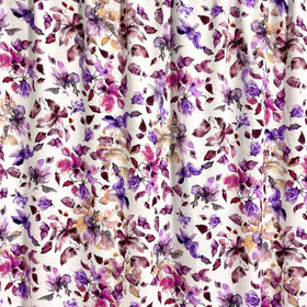 Viskoositrikoo: Fuksiat ja violetit kukat, valkoinen 