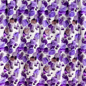 Viskoositrikoo: Violetit abstraktit kuviot, valkoinen 