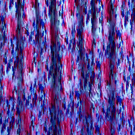 Kudottu viskoosi: Abstrakti, tummansininen - turkoosi - fuksia