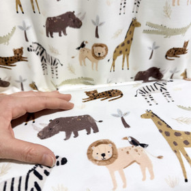 Digitrikoo: Villieläimet, valkoinen - ruskea - vihreä