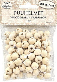 Puuhelmi 1cm, 100kpl