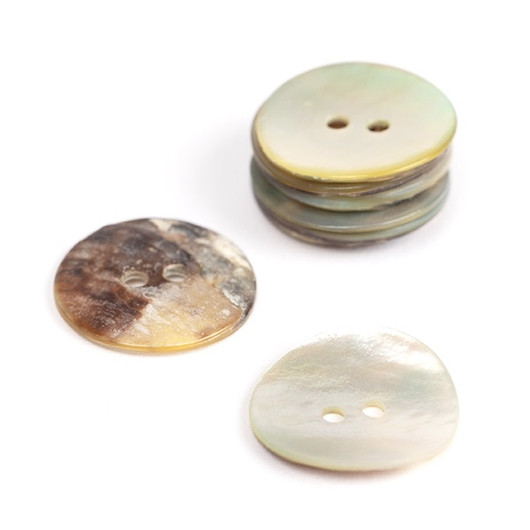 Drops: Kaareva nappi 20mm, valkoinen