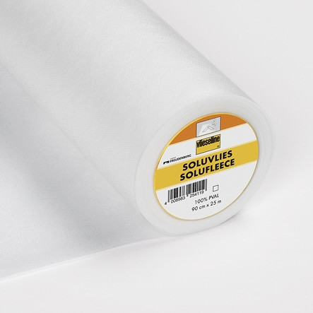 Vlieseline: Solufleece, valkoinen (poispeseytyvä tukikangas)