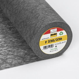 Vlieseline: Vlieseline F220 tukiharso, harmaa meleerattu