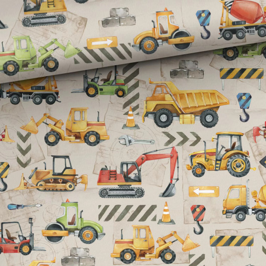 Digitrikoo: Työmaakoneet ja työkalut, beige - monivärinen 