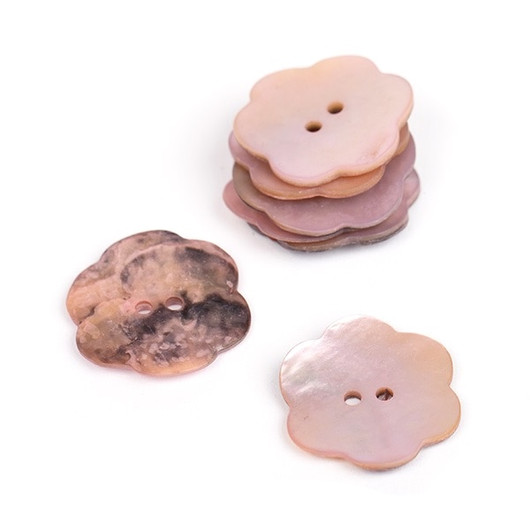 Drops: Nappi kukka 25mm, vaalea roosa