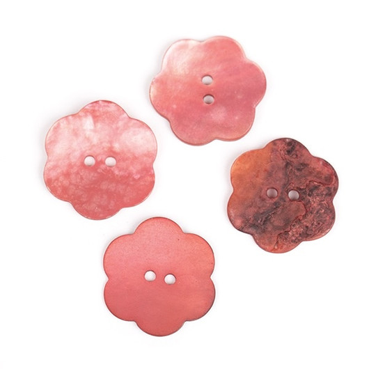 Drops: Nappi kukka 25mm, punainen