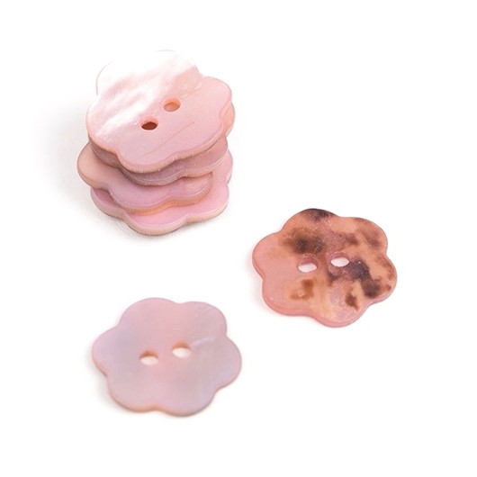 Drops: Nappi kukka 15mm, vaalea roosa