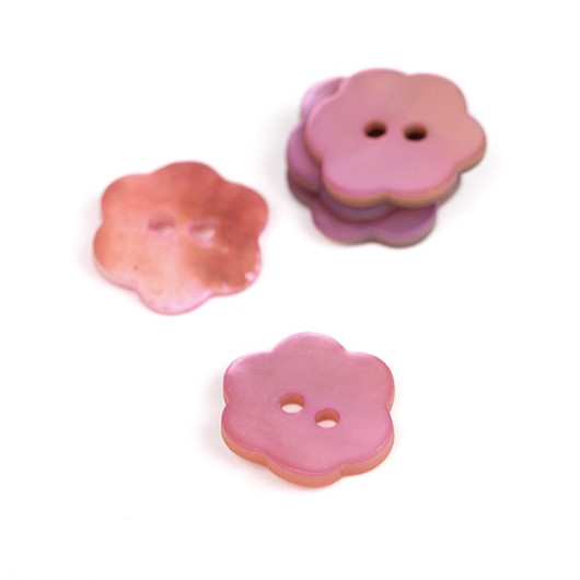 Drops: Nappi kukka 15mm, roosa