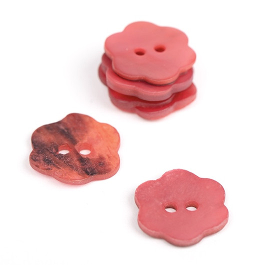 Drops: Nappi kukka 15mm, punainen