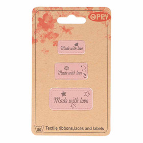 Opry: Made with love - merkki 3kpl, roosa