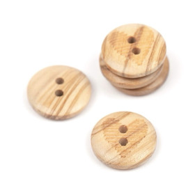 Drops: Puinen nappi, sydän 15mm