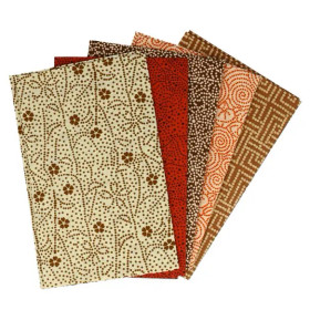 Tissu de Marie Fat quarter bundles: Käsityöpuuvillalajitelma 5 x 50x57cm (Revered Russel)