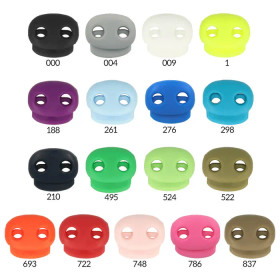 Nyöristoppari, useita eri värejä