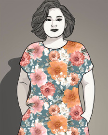 Uniikit: Anna trikoo, oranssi - vedenvihreä