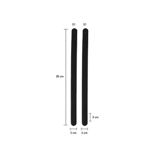 Katia: Laukun kahva keinonahka 2kpl, 35cm, musta