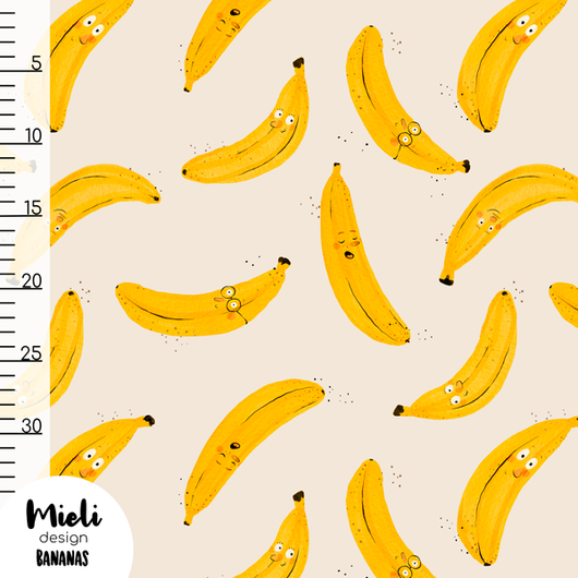 Mieli Design: BANANAS, luomupuuvillatrikoo