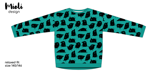 Mieli Design: BLACK BIRD emerald, joustocollege