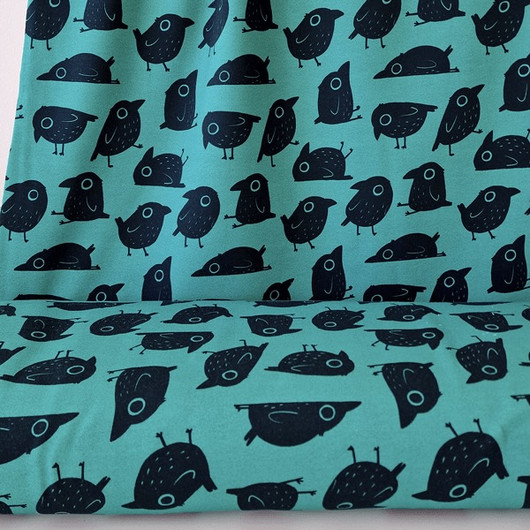 Mieli Design: BLACK BIRD emerald, joustocollege