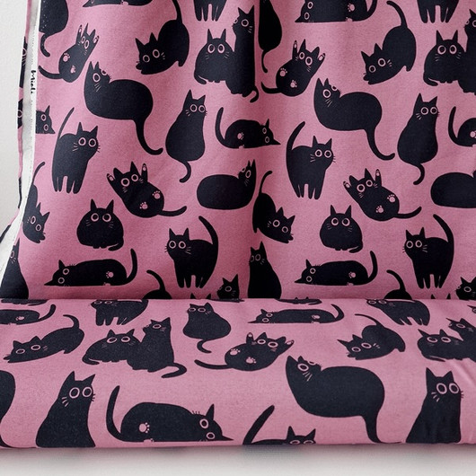 Mieli Design: BLACK CAT dark pink, joustocollege