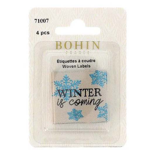 Bohin: Ompelumerkki 4kpl, Winter is coming