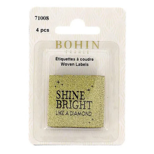 Bohin: Ompelumerkki 4kpl, Shine bright like a diamond