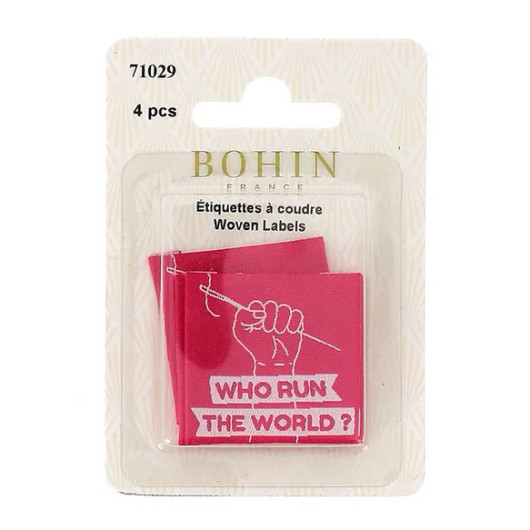 Bohin: Ompelumerkki 4kpl, Who run the world?