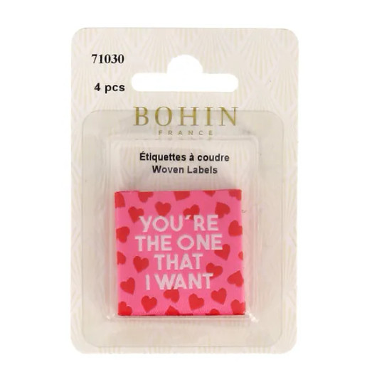 Bohin: Ompelumerkki 4kpl, You´re the one that I want