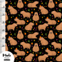 Mieli Design: CAPYBARA black, luomupuuvillatrikoo