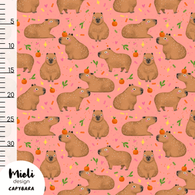 Mieli Design: CAPYBARA peachy pink, luomupuuvillatrikoo