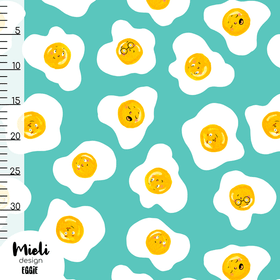 Mieli Design: EGGIE sea green, luomupuuvillatrikoo
