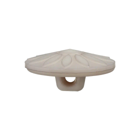 Prym: Kukka polyesterinappi 12mm, harmaa