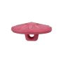 Prym: Kukka polyesterinappi 12mm, kanervanpunainen