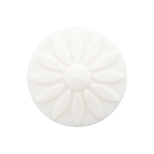 Prym: Kukka polyesterinappi 12mm, valkoinen
