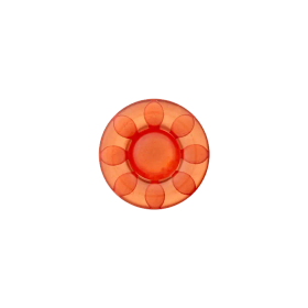 Prym: Kukka polyesterinappi 18mm, oranssi