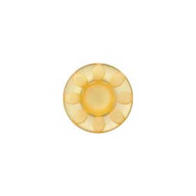 Prym: Kukka polyesterinappi 18mm, keltainen