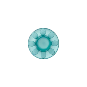 Prym: Kukka polyesterinappi 18mm, turkoosi