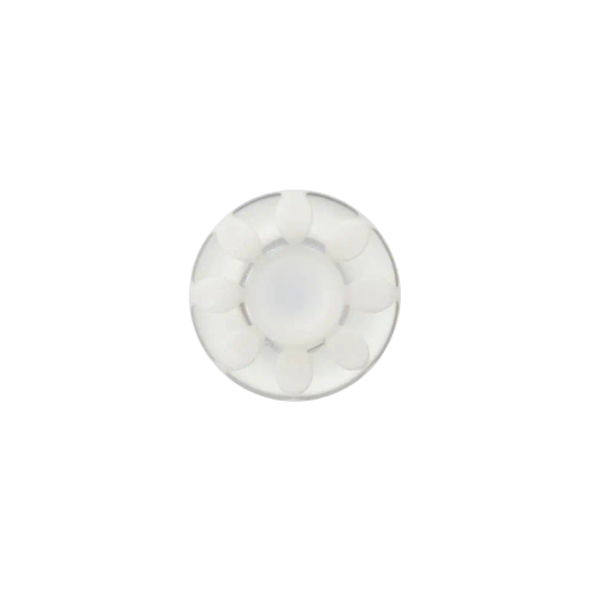 Prym: Kukka polyesterinappi 18mm, valkoinen