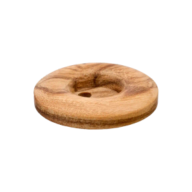 Prym: Puinen nappi korkealla reunuksella, 23mm