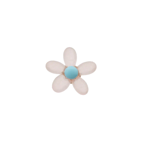 Prym: Kukkanappi 15mm, hento vaaleanpunainen 